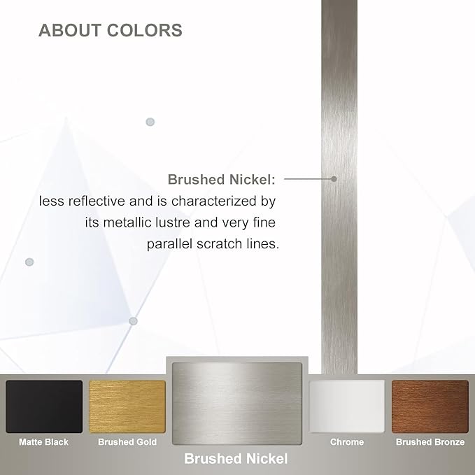 ANDY STAR Brushed Nickel Mirror 30x40 Inch, Bathroom Mirror for Wall, Large Scalloped Wall Mirror in Anti-Rust Stainless Steel Metal 1’’ Frame
