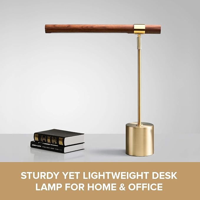 2 Pack Modern Banker Slim Table Lamp LED Desk Light - Adjustable Tilt Angle - Mid Modern Century for Home Library Bedside Office Desk Banking Desktop MCM I 3x Light Color - Cool Neutral Warm