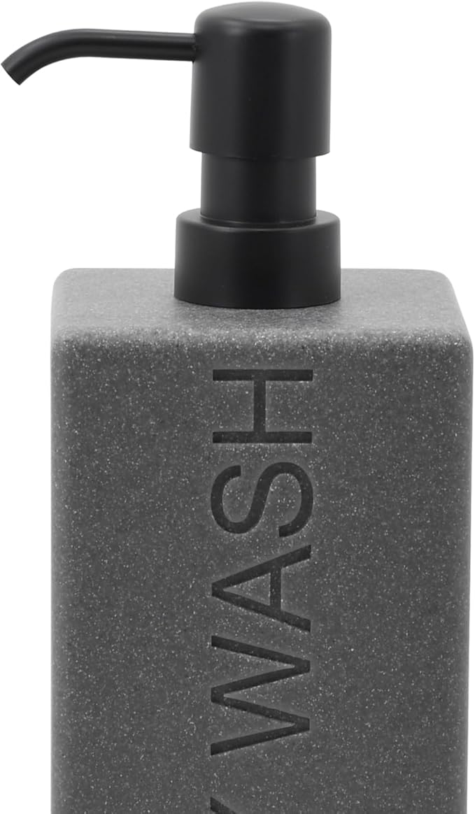 Rectangular Resin Dispenser Premium Bathroom Shampoo Conditioner Body Wash Bottle Modern Refillable Pump Design