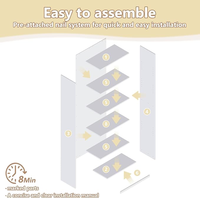 CTESNE【2026 Adjustable Shelves 5-Tier Bookcase, 71 inches, Wooden Open Display Floor Bookshelf (Chocolate Color)