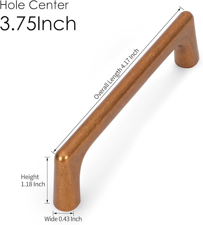 Lardmon 10 Pack Antique Brass Modern Cabinet Pulls 3.75 Inch(96mm) Hole Center Timeless Drawer Pulls Vanity Pulls Classic Solid Kitchen Cabinet Handles Hardware for Dresser