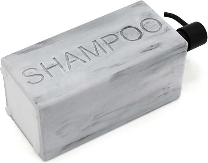 Rectangular Resin Dispenser Premium Bathroom Shampoo Conditioner Body Wash Bottle Modern Refillable Pump Design
