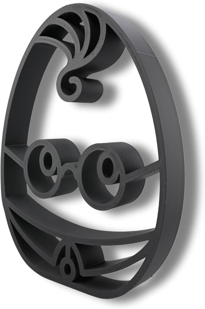 Easter Egg Sculpture – Minimalist Decorative Accent for Spring & Year-Round Home Decor | Collectible Design | Modern Holiday Display (Boy Wizard Matte Black)
