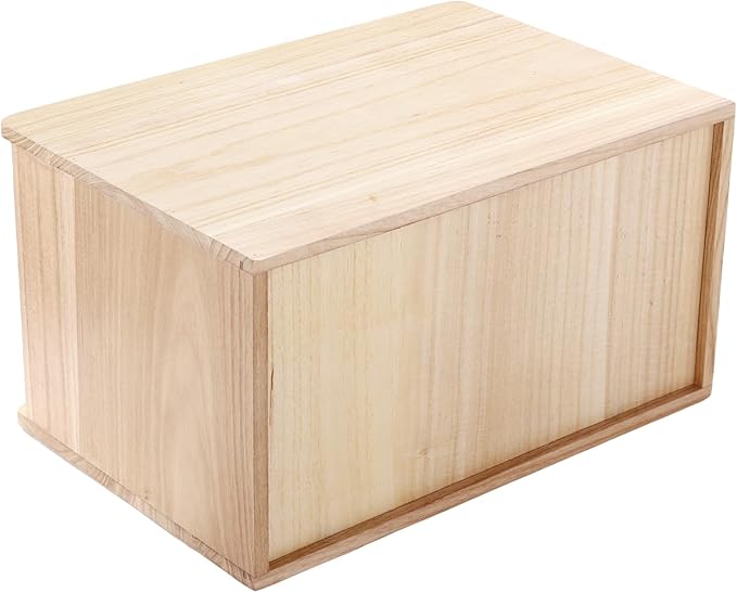 Wooden Desk Organizer with Drawers & Lock Desktop Storage Cabinet Tabletop Organizing Unit for Home Office Supplies File Stationery Jewelry (Light Brown, 2 Tiers)