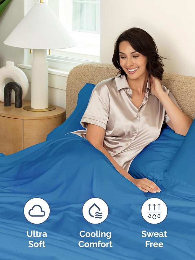 Extra Deep King Sheet Set - 6 Piece Breathable and Cooling Sheets - Hotel Luxury Bedding for Women, Men, Kids & Teens - Easy & Secure Fit - Soft, Wrinkle Free & Comfy - Extra Deep Pockets - Royal Blue