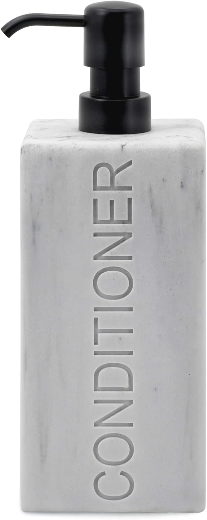 Rectangular Resin Dispenser Premium Bathroom Shampoo Conditioner Body Wash Bottle Modern Refillable Pump Design