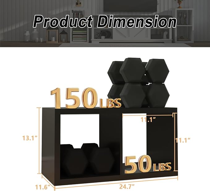 CTESNE【2026 Wooden Thick Frame 2 Cube Storage Organizer Shelf with Anti-Tipping Kits + Reversible Open Back Bookcase, Horizontal and Vertical Dual-use（Chocolate,11inch）