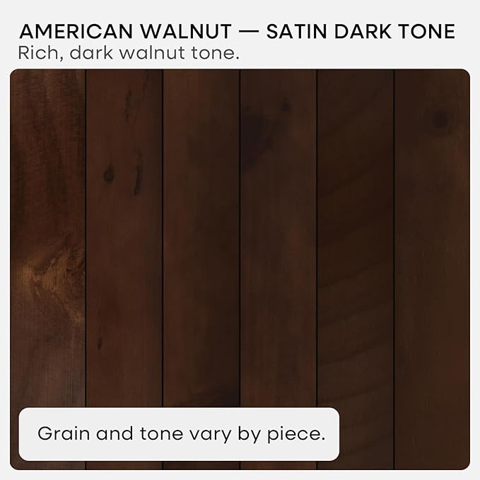 Homeforia 30inch Walnut Floating Shelves for Wall Mounted, High End Solid Real Wood 30 in Floating Shelf, Dark Brown Wooden 30 inch Long Floating Shelves, Heavy Duty Bracket, 30 X 6.5 X 1.75, Set of 3