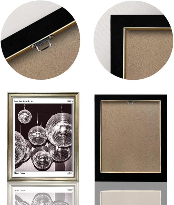 Disco Ball Wall Art, Vintage Framed Print Posters for Room Aesthetic Decor, Trendy Retro 70s Decor Funky Music Wall Art, Preppy Bar Cart Canvas Artwork