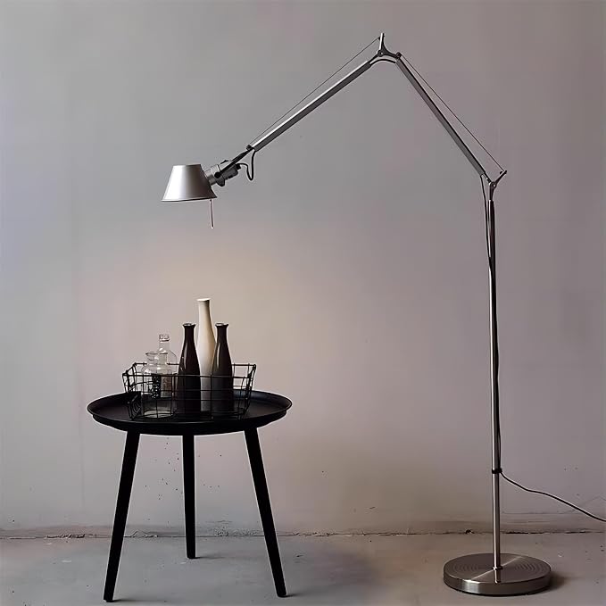 LIGHTLAND Modern Minimalist Medieval ins Wind Floor lamp Living Room Bedroom Study Table Double Rocker arms Adjustable Fishing Light Reading Light - Large