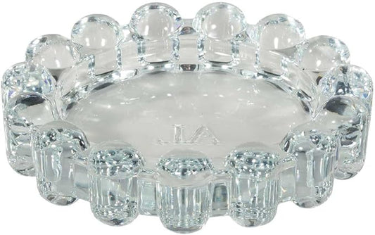 Alice Lane Original Bubble Candle Dish Large – Chic Clear Glass Candle Dish for Home Decor – Decorative Modern Candle Holder for Small Candles & Diffusers