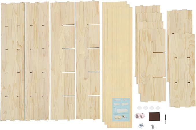 15-Cube Storage Organizer Solid Wood Cube Shelf with Deep Compartments, 220 lbs Capacity Wooden Cubby Bookcase for Living Room, Office, Dorm (15 Cube)