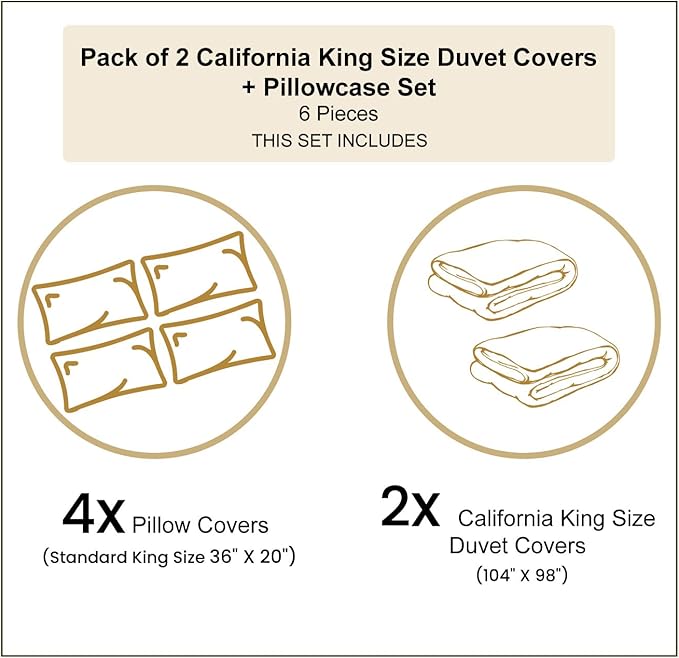 Ambesonne Japanese Duvet Cover Sets, Girl in Traditional Dress and Cultural Patterns Ornaments Antique Eastern Collage, Bedding Set with 2 Duvet Covers 4 Pillowcases, 2 Pack Cal King Size, Brown Cream