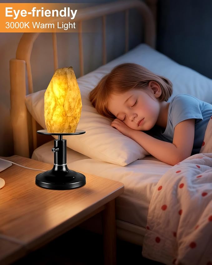 Lightdot Table Lamp for Bedroom Mid Century Modern Black Small Desk Lamp Dimmable 3000K Warmwhite Nightstands Lamp Beside Table Lamp for Living Room Home Office