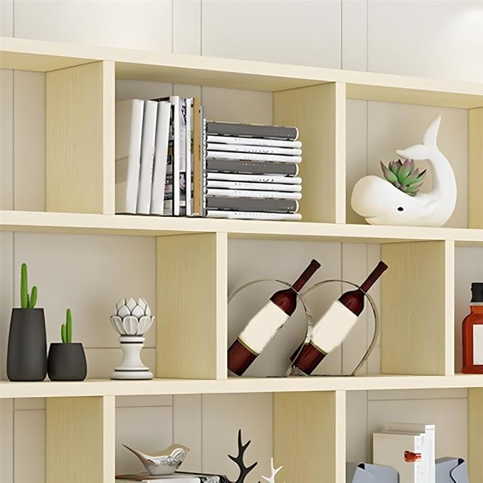 Wall Mounted Floating Shelves Modern Bookcase Storage Shelf Open Hanging Wall Shelves Bookshelf for Home Deco LivingRoom Bedroom Study Office -Black 31.5" L x 6" W x 38" H