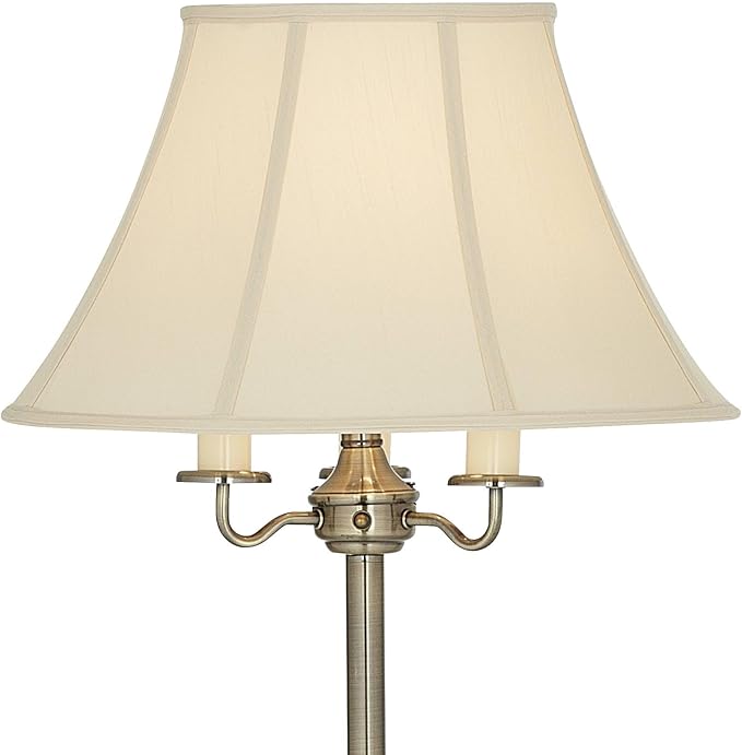 Regency Hill Montebello Traditional 59" Tall Standing Floor Lamps Set of 2 Lights Candelabra 4-Light Gold Metal Antique Brass Finish Living Room Bedroom House Reading Office Home Decor Entryway