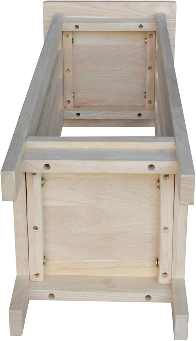 International Concepts Mission Plant Stand, 36-Inch High, Solid Parawood, Unfinished