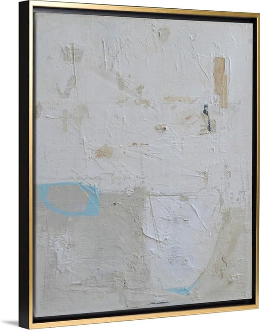 CANVAS ON DEMAND Two Shades One Heart Canvas Wall Art Print by Erin Ashley, Abstract, Home Decor, Modern Abstract, Artwork,16" x20in