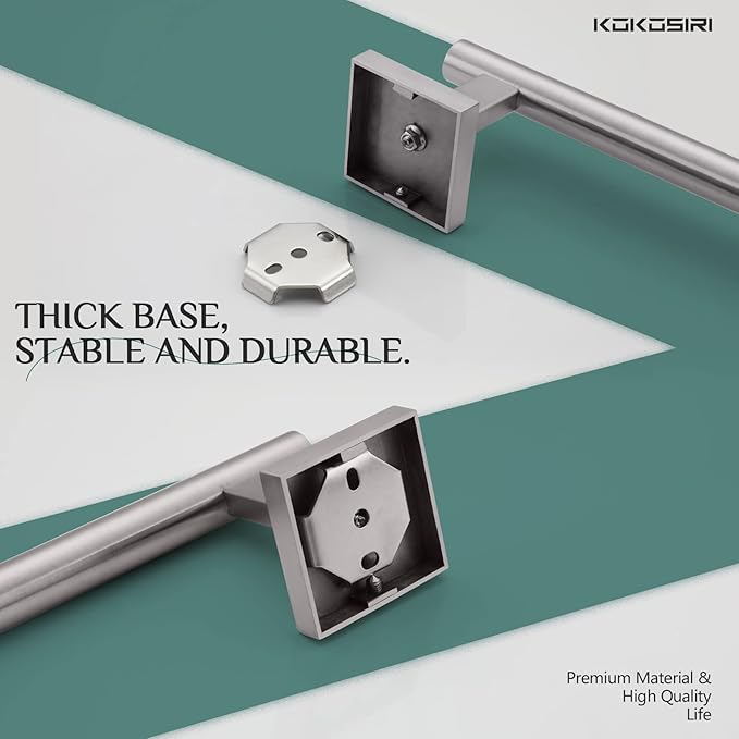 KOKOSIRI Towel Holder 16 Inch Bathroom Hand Towel Bar for Bath Kitchen Toilet Brushed Nickel Stainless Steel B4005BR-L16