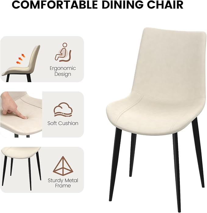 63"-78.7" Extendable Round Dining Table Set for 6, 7 Piece Mid Century Modern Oval Kitchen Table Set, Large Dining Table with 6 Dining Chairs for Living Room Space Saving(Walnut Table+6 Beige Chairs)