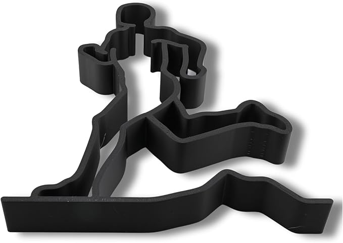 Runner Sculpture – Minimalist Running Figurine | Motivational Gift for Runners, Athletes & Fitness Lovers (Athletic Male Runner Matte Black)