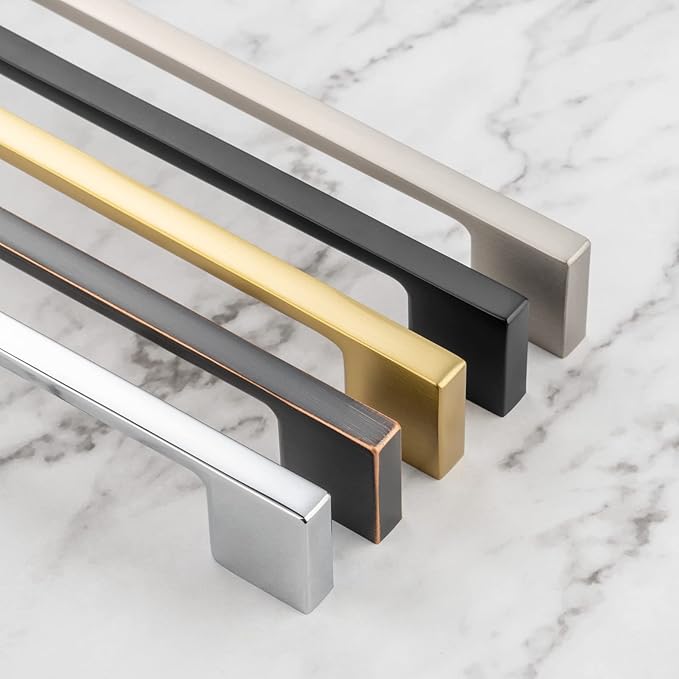 KOOFIZO 30 Pack 5 Inch Polished Chrome Kitchen Cabinet Pulls Chrome Cabinet Handles Chrome Cabinet Hardware for Kitchen Cabinets Drawer P01 Dresser Cupboard Bedroom Bathroom