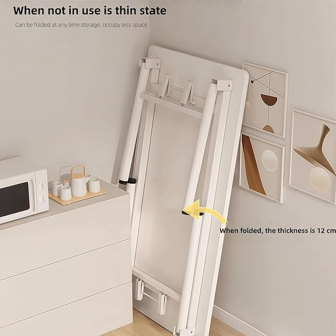 39.4 Inch Foldable Desks for Small Spaces, No Assembly Required Computer Desk Space-Saving Folding Study Table for Home Office