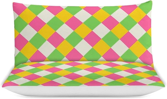 Rainbow Duvet Cover Set, Rainbow Lines Pattern Spectrum of Colors Abstract Art Decorative，Aesthetic Abstract Art Bedding 3 Piece (1 Duvet Cover 102"x90" + 2 Pillow Sham 20"x30")