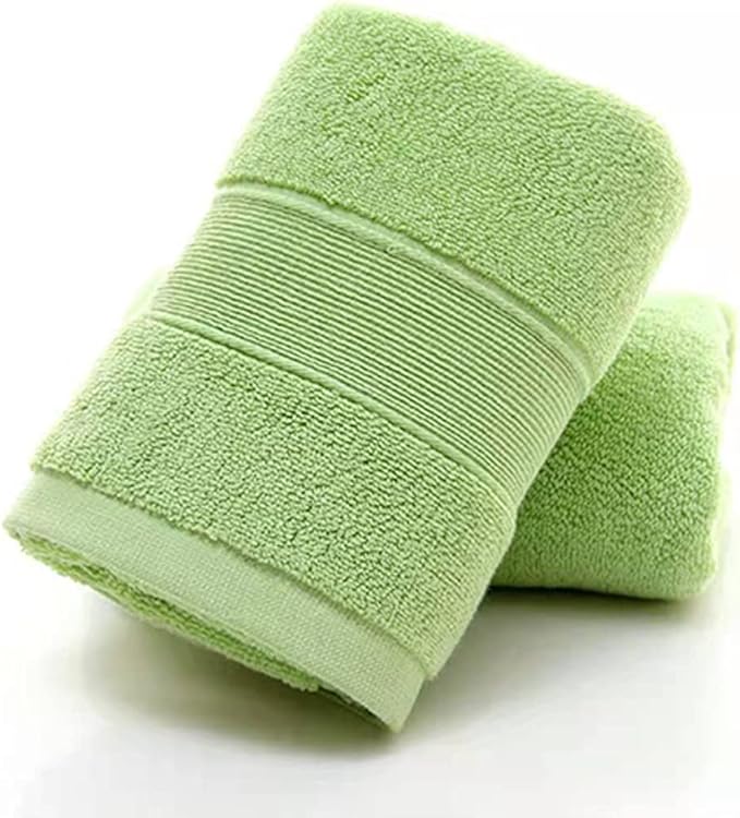 LRUUIDDE Bathroom Hand Towels 2 Set,Cotton Hand Towel for Bath, Hand, Face, Kitchen, Super Soft, Highly Absorbent, Machine Washable, Size 14" x 30" (Green)…