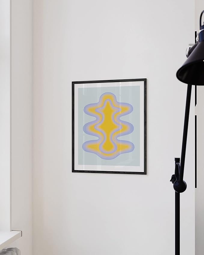 HAUS AND HUES Trippy Poster - Retro aesthetic wall decor with a preppy minimalist style, perfect for adding a touch of fun and color to your bedroom (Unframed, 12x16)