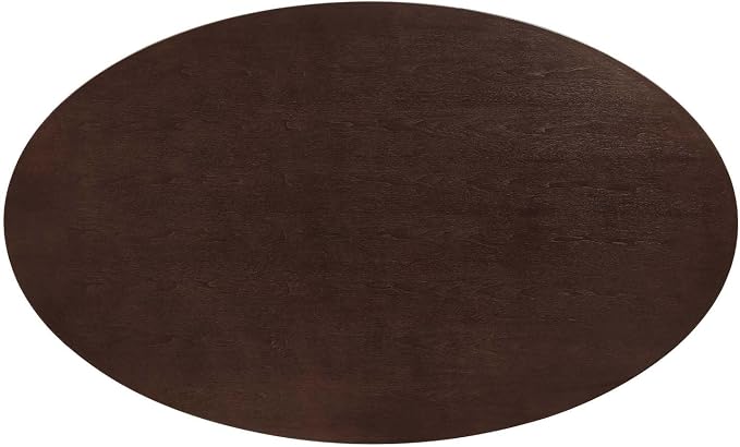 Modway Lippa Dining Table, 78", White Cherry Walnut