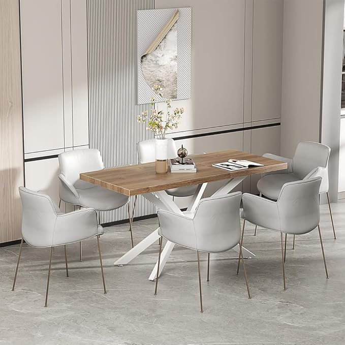 Modern Table Base 29" Metal Dining Table Legs with Suction Cups, Desk Base for Marble,Glass,Wood Top, Furniture Legs for Coffee Table, Home,Kitchen, Office (White)