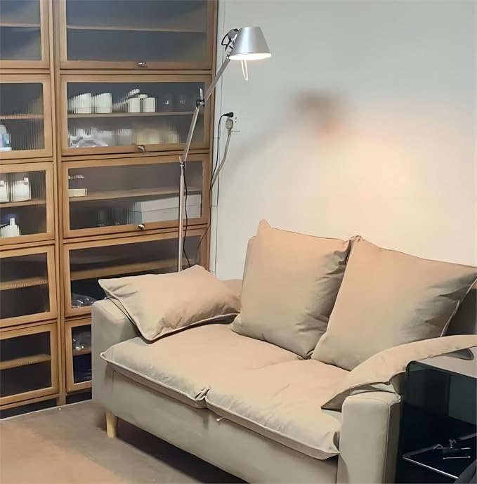 LIGHTLAND Modern Minimalist Medieval ins Wind Floor lamp Living Room Bedroom Study Table Double Rocker arms Adjustable Fishing Light Reading Light - Large