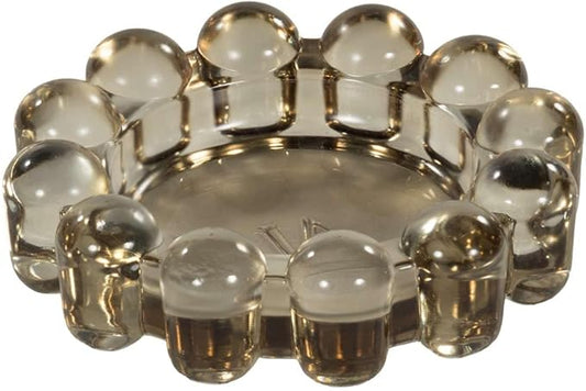 Alice Lane Original Bubble Candle Dish Large – Chic Smoky Glass Candle Dish for Home Decor – Decorative Modern Candle Holder for Small Candles & Diffusers
