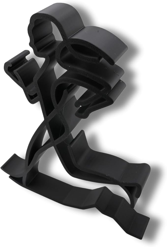 Runner Sculpture – Minimalist Running Figurine | Motivational Gift for Runners, Athletes & Fitness Lovers (Abstract Female Runner Matte Black)