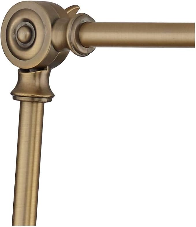 360 Lighting Mendes Modern Swing Arm Adjustable Wall Mounted Lamp Antique Brass Gold Metal Hardwired Down Light Fixture for Bedroom Bedside House Reading Living Room Home Hallway Dining