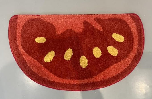 Ankah Fruit Bath Mats Cute Bathroom Rugs, Particularly Absorbent, Very Soft, and Dry Fast That Fits for Kid's Room, Bathroom or Other Room, 17.7" x 31.5", Tomato