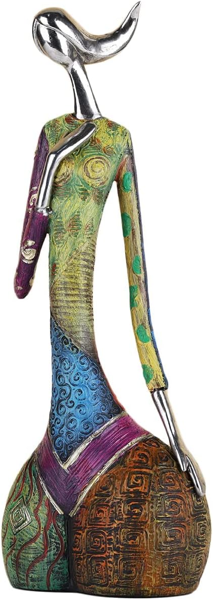 SHENGTIAN Yoga Statues Figurines for Home, Colorful Abstract Women Figurines, Minimalist Abstract Art Woman Statues, Modern Living Room Room Porch Centerpieces Bookcase Entryways Desktop Decor Crafts