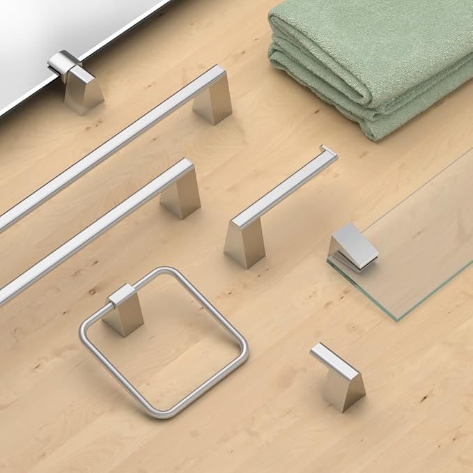 Gatco 5660 A-Line Towel Bar, 24 Inch, Satin Nickel