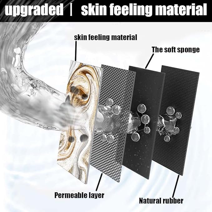 Bath Mat Rug,White Grey Gold Marble Non Slip Quick Dry Super Absorbent Thin Bathroom Rugs Fit Under Door-Easy to Clean Bathroom Floor Mats-Shower Rug for Shower Sink Bathtub(17" x 27.5"in)