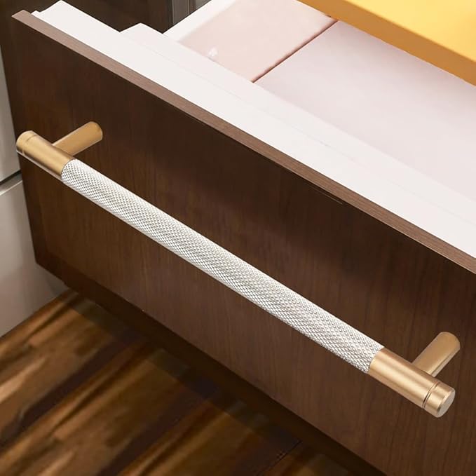 20 Pack 7 1/2 Inch 192 mm Bronze and Nickel Barrel Cabinet Pulls Cupboard Aluminum Handles Drawer Pull Cabinet Handles