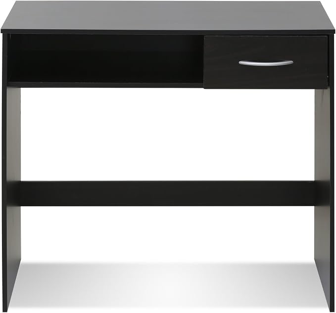 FURINNO JAYA Computer Study Desk with Drawer, Brown
