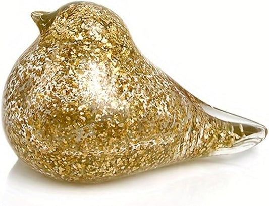 Glass Bird Decor Crystal Bird Sculpture Nature-Themed Home Accents Figurines Ornament Modern Art Living Room Shelves Tabletops