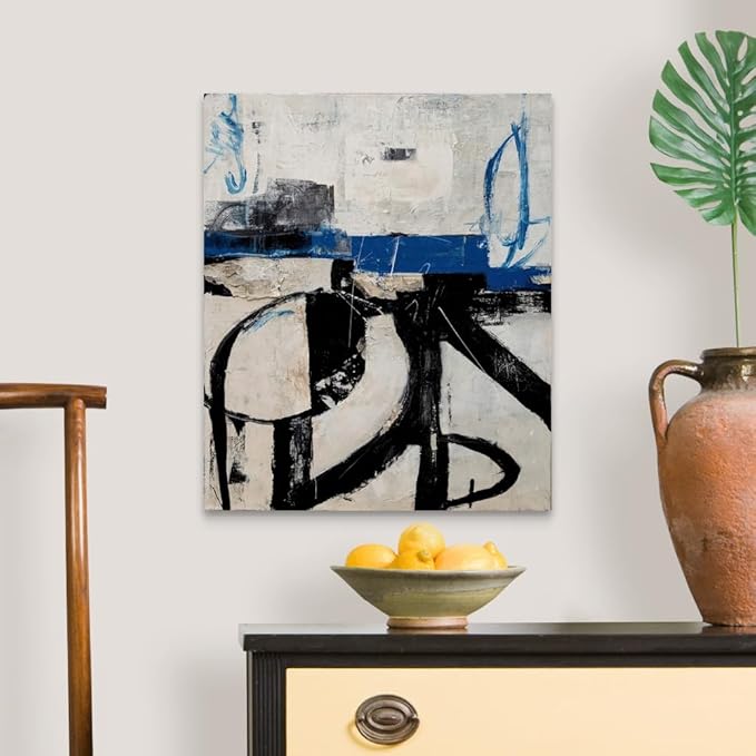 CANVAS ON DEMAND Twisted Emotions Canvas Wall Art Print by Erin Ashley, Abstract, Contemporary, Home Decor, Modern Abstract, Artwork,20" x24in