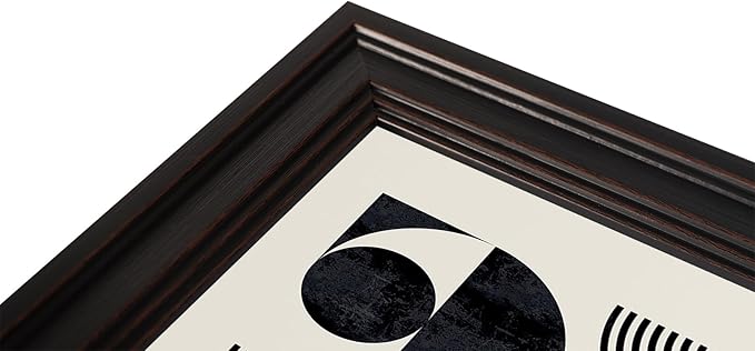 LZMXWX Vintage Geometric Face Motivational Poster Black And White Bauhaus Scandinavian Canvas Wall Art Minimalist Abstract Prints For Home Bedroom Dorm Wall Decor 16x24in Black Framed Raised