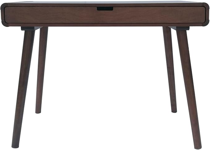 Christopher Knight Home Peninah Mid-Century Rubberwood Writing Desk, Medium Brown, 23.5 inches deep x 40.10 inches wide x 30. 00 inches high