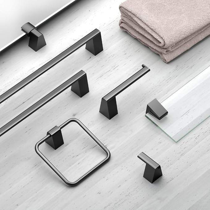 Gatco 5651MX A-Line Towel Bar, 18 Inch, Matte Black
