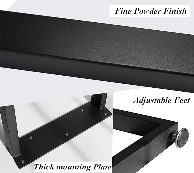 16” Furniture Legs,16”Trapezoid Bench Legs Heavy Duty Furniture Legs,Coffee Table Legs DIY Desk Legs,16”Height 10.6”Wide