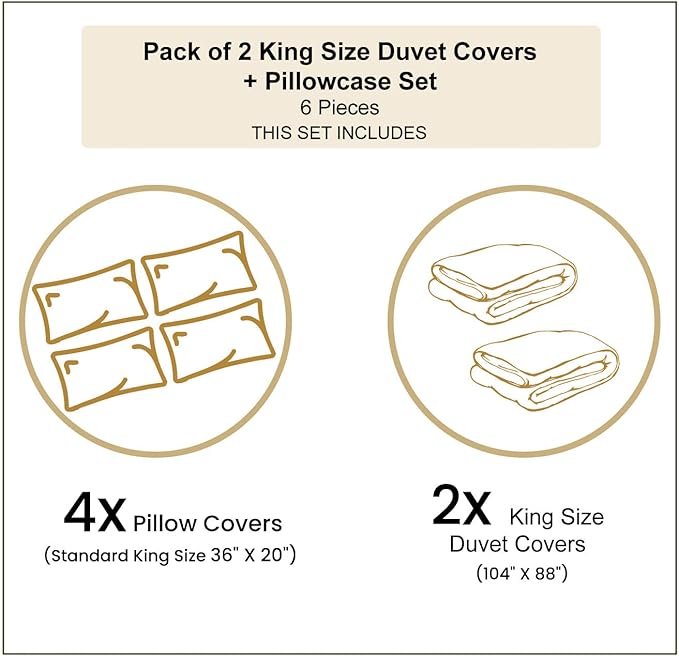 Ambesonne Christmas Duvet Cover Sets, Noel Themed Illustration Fir Tree Ornaments Classical New Year Concept Print, Bedding Set with 2 Duvet Covers & 4 Pillowcases, 2 Pack King Size, Forest Green