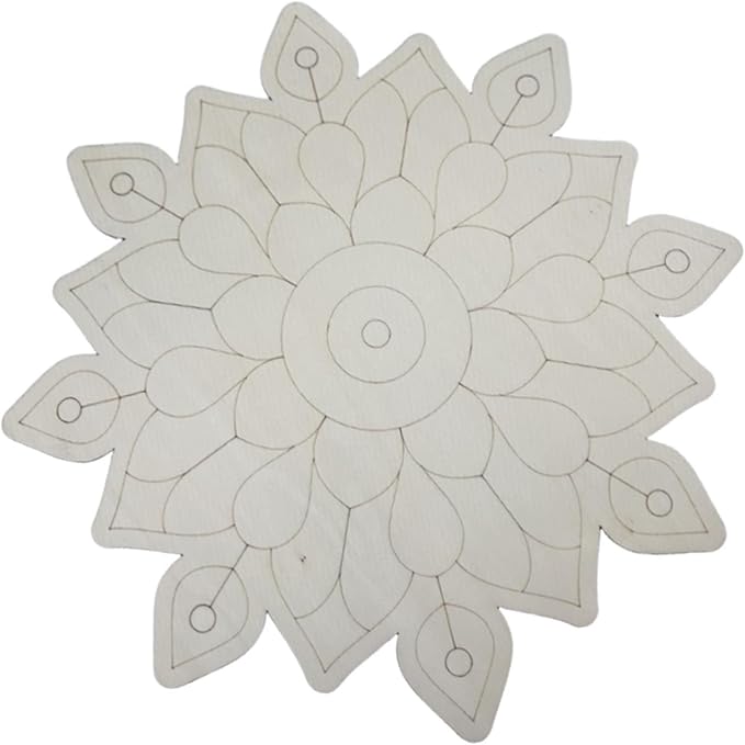 HouseVibe Geometry Wood Wall Art Ornament Bohemian Sculpture Decoration for Bathroom Bedroom Entryway Hallway Dining Room- Style a